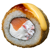 Гарячий рол Лосось Чіз заказать суши min Budusushi Гарячий рол Лосось Чіз заказать суши min