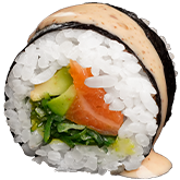 Футомакі Лосось та Чука заказать суши min Budusushi Футомакі Лосось та Чука заказать суши min