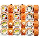 Три Лосося суші сет заказать суши min Budusushi Три Лосося суші сет заказать суши min